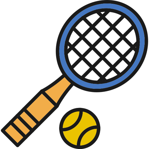 テニス Generic Outline Color icon