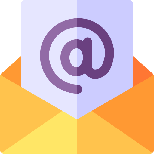 e-mail Basic Rounded Flat ikona