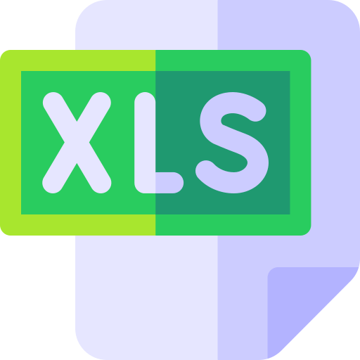 Xls file Basic Rounded Flat icon