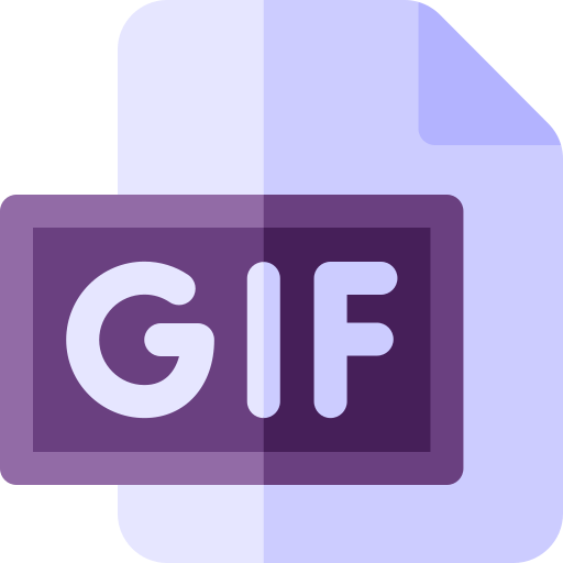 gif Basic Rounded Flat icono