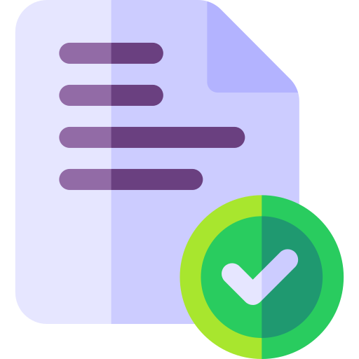 aprobado Basic Rounded Flat icono