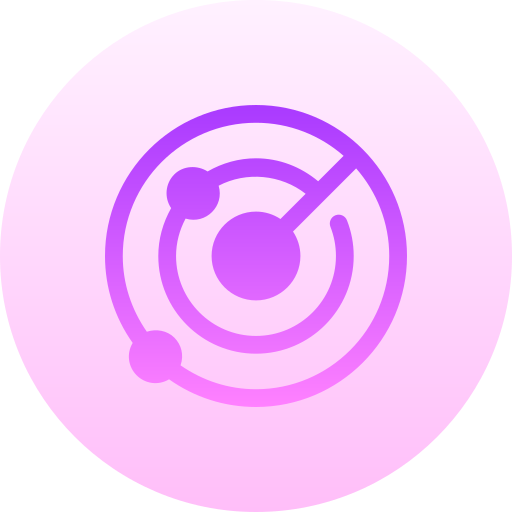 radar Basic Gradient Circular icon