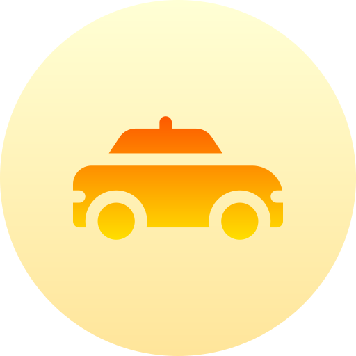タクシー Basic Gradient Circular icon