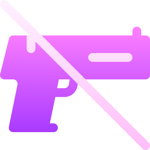 No weapons Basic Gradient Gradient icon