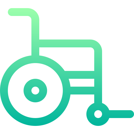 niepełnosprawny Basic Gradient Lineal color ikona