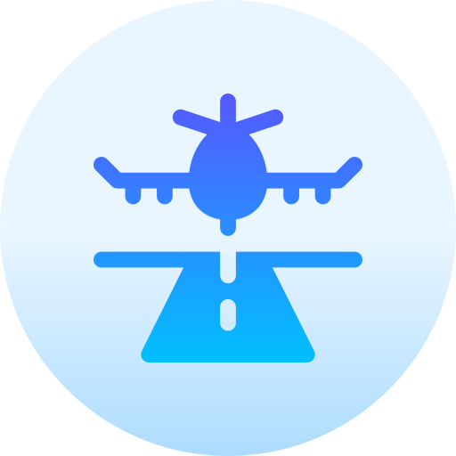 Landing Basic Gradient Circular icon