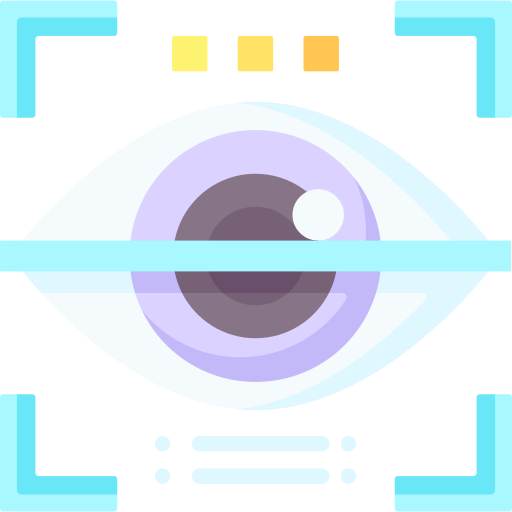 Eye recognition Special Flat icon