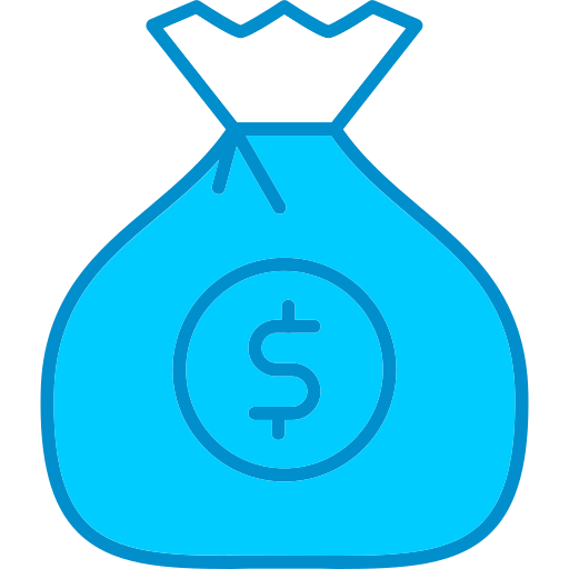 Money bag Generic Blue icon