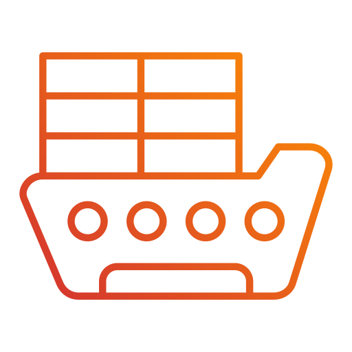 Cargo boat Generic Gradient icon