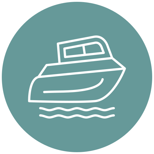 łódź motorowa Generic Flat ikona