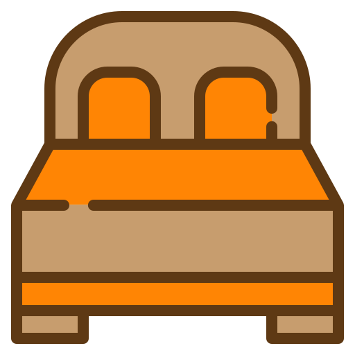 Кровать Generic Outline Color иконка