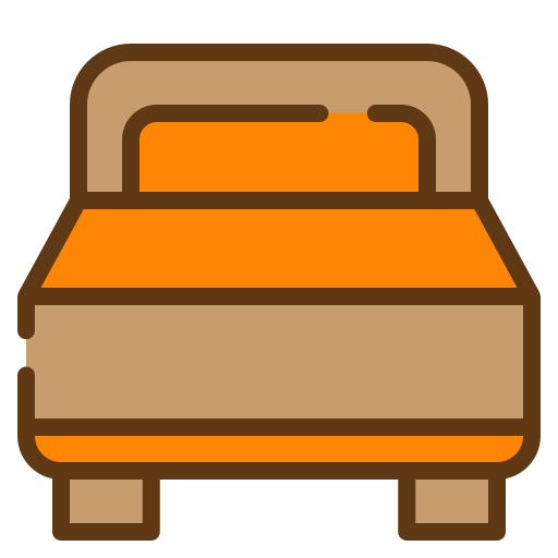 침대 Generic Outline Color icon