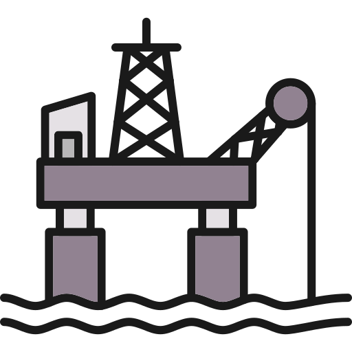 plataforma de petróleo Generic Outline Color Ícone