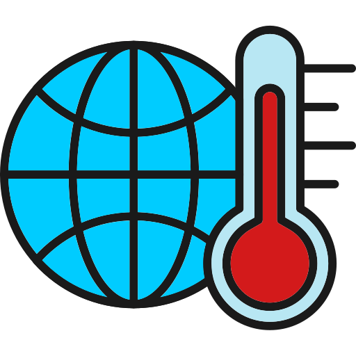 il riscaldamento globale Generic Outline Color icona