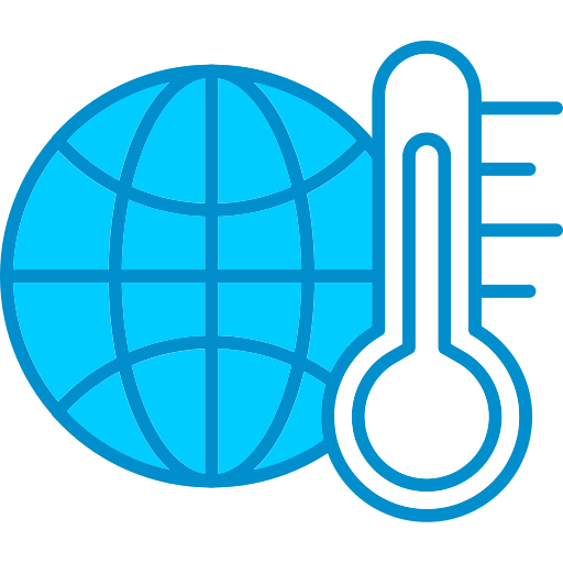 globalne ocieplenie Generic Blue ikona