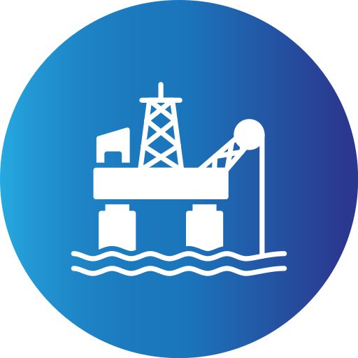 석유 플랫폼 Generic Blue icon