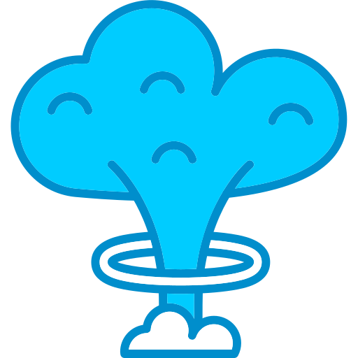 핵폭발 Generic Blue icon