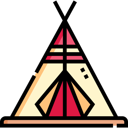 teepee Detailed Straight Lineal color Ícone