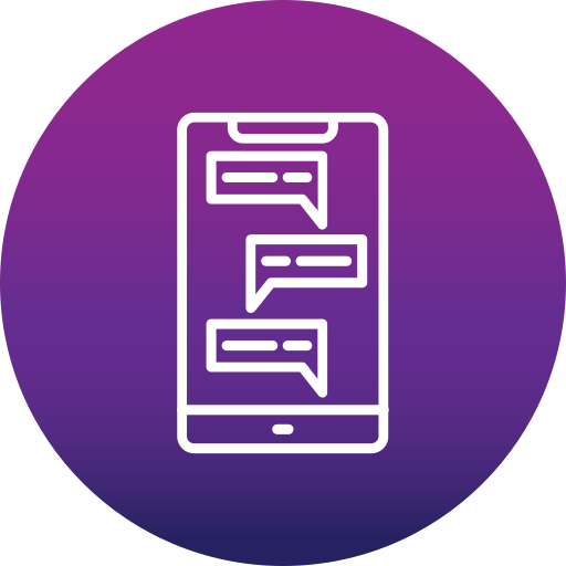 mobiler chat Generic Flat Gradient icon