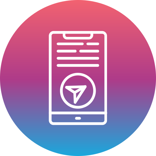 Telegram Generic Flat Gradient icon
