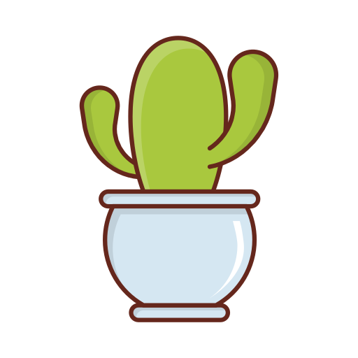 cactus Generic Outline Color icoon