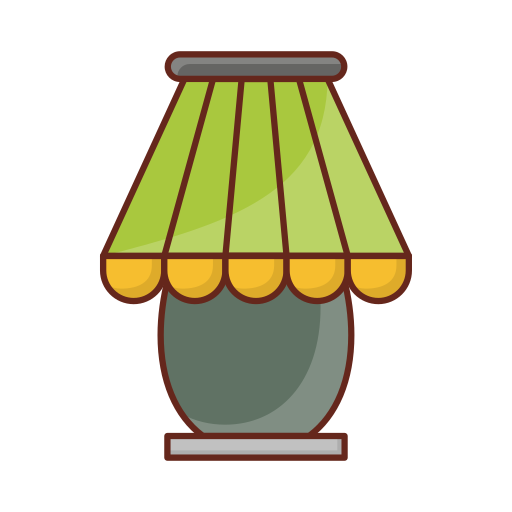 Table lamp Generic Outline Color icon