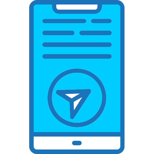 telegram Generic Blue icoon