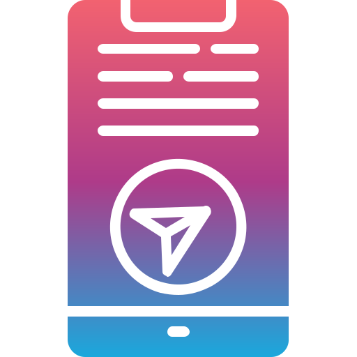 telegram Generic Flat Gradient icoon
