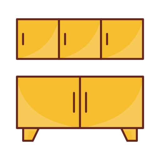 mueble de cocina Generic Outline Color icono