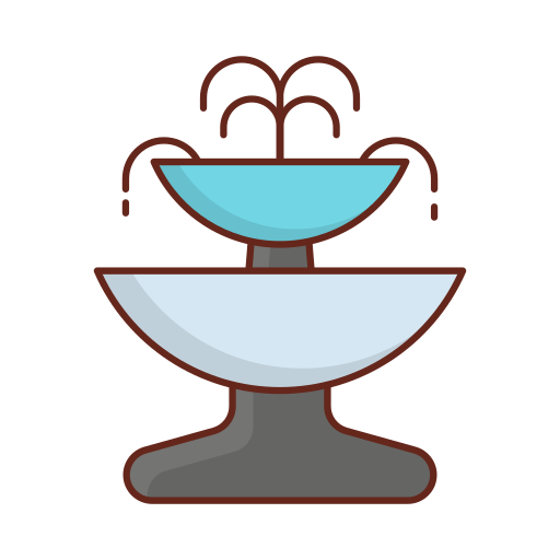 Fountain Generic Outline Color icon