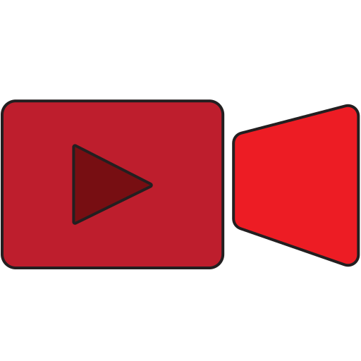 videos Generic Thin Outline Color icon