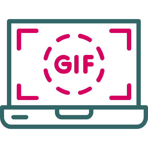 gif Generic Outline Color icona