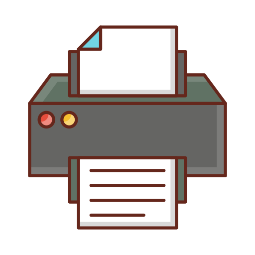 Printer Generic Outline Color icon
