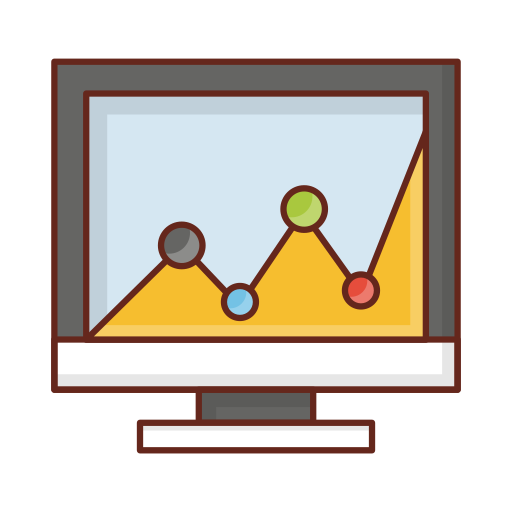 Analytic chart Generic Outline Color icon