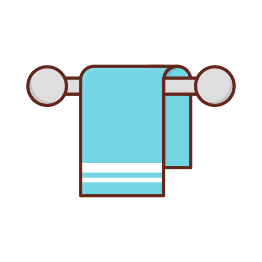 colgador de toallas Generic Outline Color icono