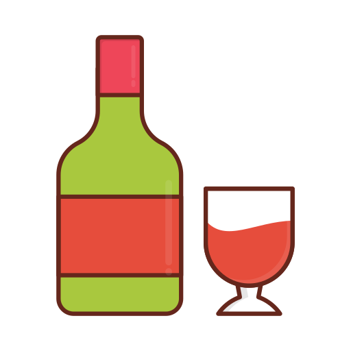botella de bebida Generic Outline Color icono