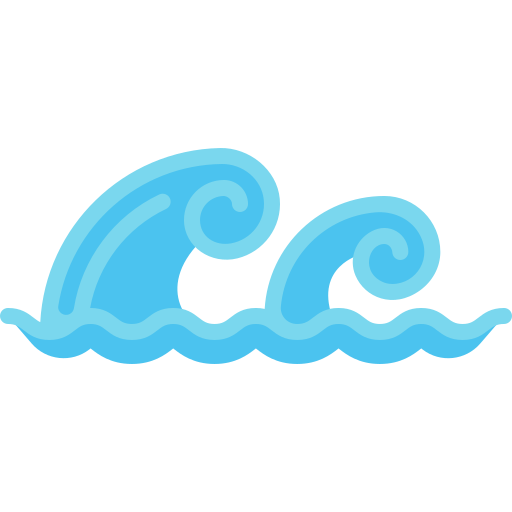 Waves Special Flat icon