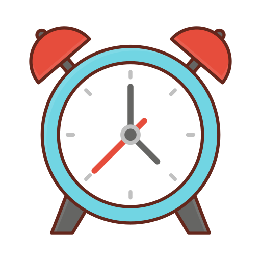 Alarm clock Generic Outline Color icon