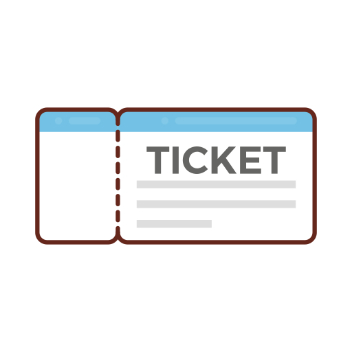 Билет Generic Outline Color иконка