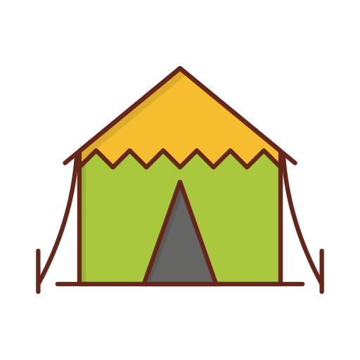 Tent Generic Outline Color icon