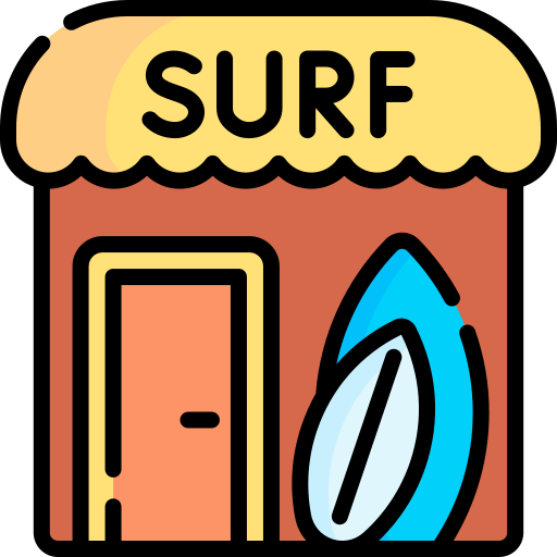 magasin de surf Special Lineal color Icône