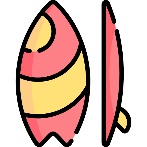 서핑보드 Special Lineal color icon