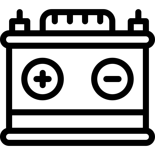 batteria Detailed Mixed Lineal icona