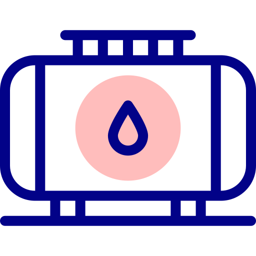 tanque de aceite Detailed Mixed Lineal color icono