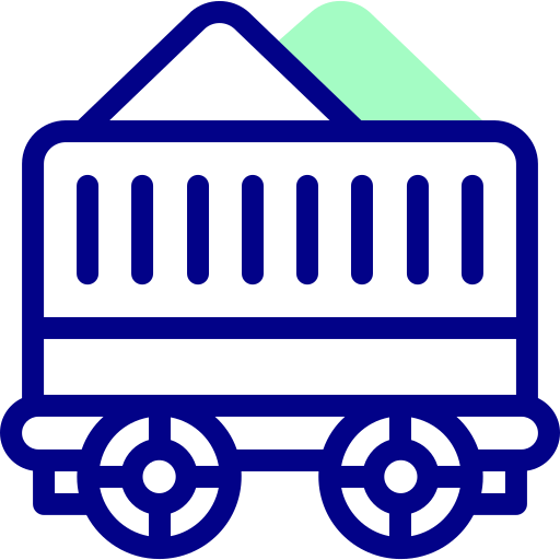 Wagon Detailed Mixed Lineal color icon