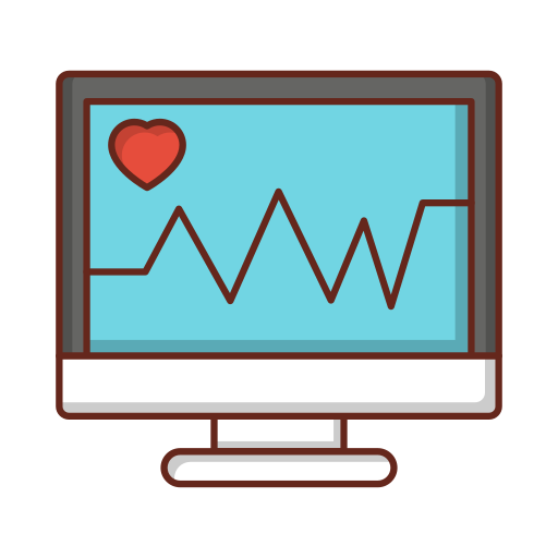 monitoreo del corazón Generic Outline Color icono