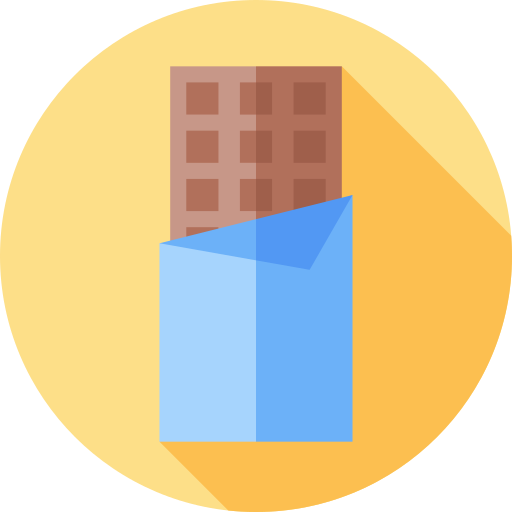 チョコレートバー Flat Circular Flat icon