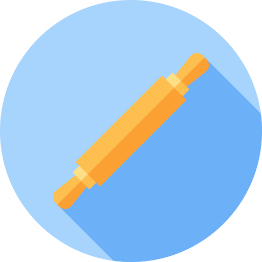 麺棒 Flat Circular Flat icon