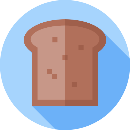 tostado Flat Circular Flat icono