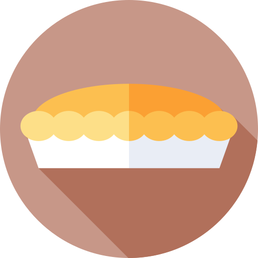 torta Flat Circular Flat icono